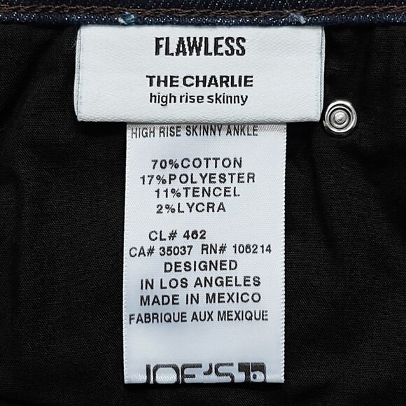 NWT JOE'S JEANS Flawless Charlie High Rise Skinny Ankle 24 Maribel NEW - Picture 7 of 8